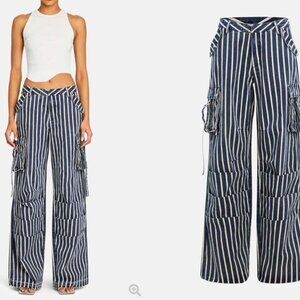 SER.O.YA Jane Cargo Pant - Navy Stripe - 26
